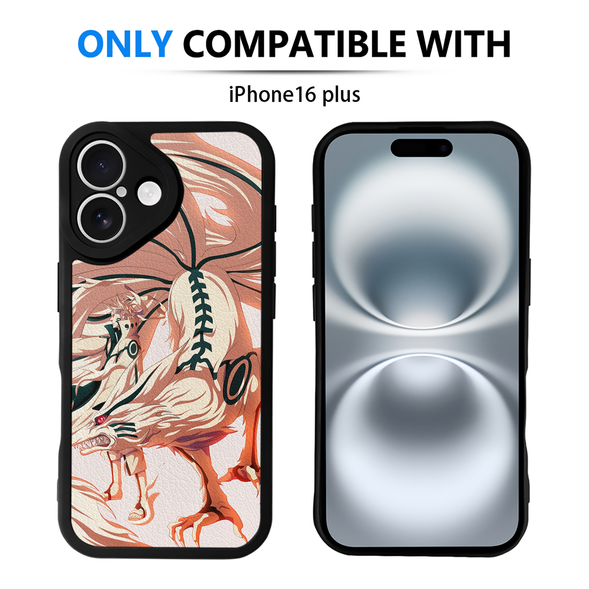 （画像用） NARUTO -ナルト- NARUTO -ナルト- 疾風伝 【iPhone 16シリーズ対応】シリコンスマホケース（レザー調） 材質：シリコン
